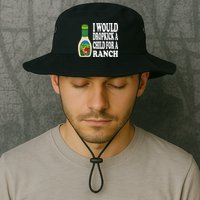 Funny I Would Dropkick A Child For Ranch Bucket Hat
