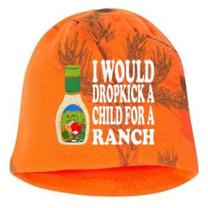 Funny I Would Dropkick A Child For Ranch Kati - Camo Knit Beanie