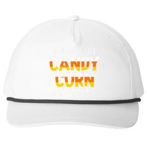 Funny Im With Candy Corn Halloween Matching Couples Snapback Five-Panel Rope Hat