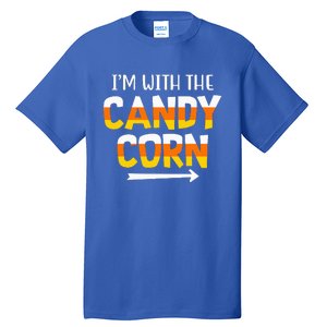 Funny Im With Candy Corn Halloween Matching Couples Tall T-Shirt