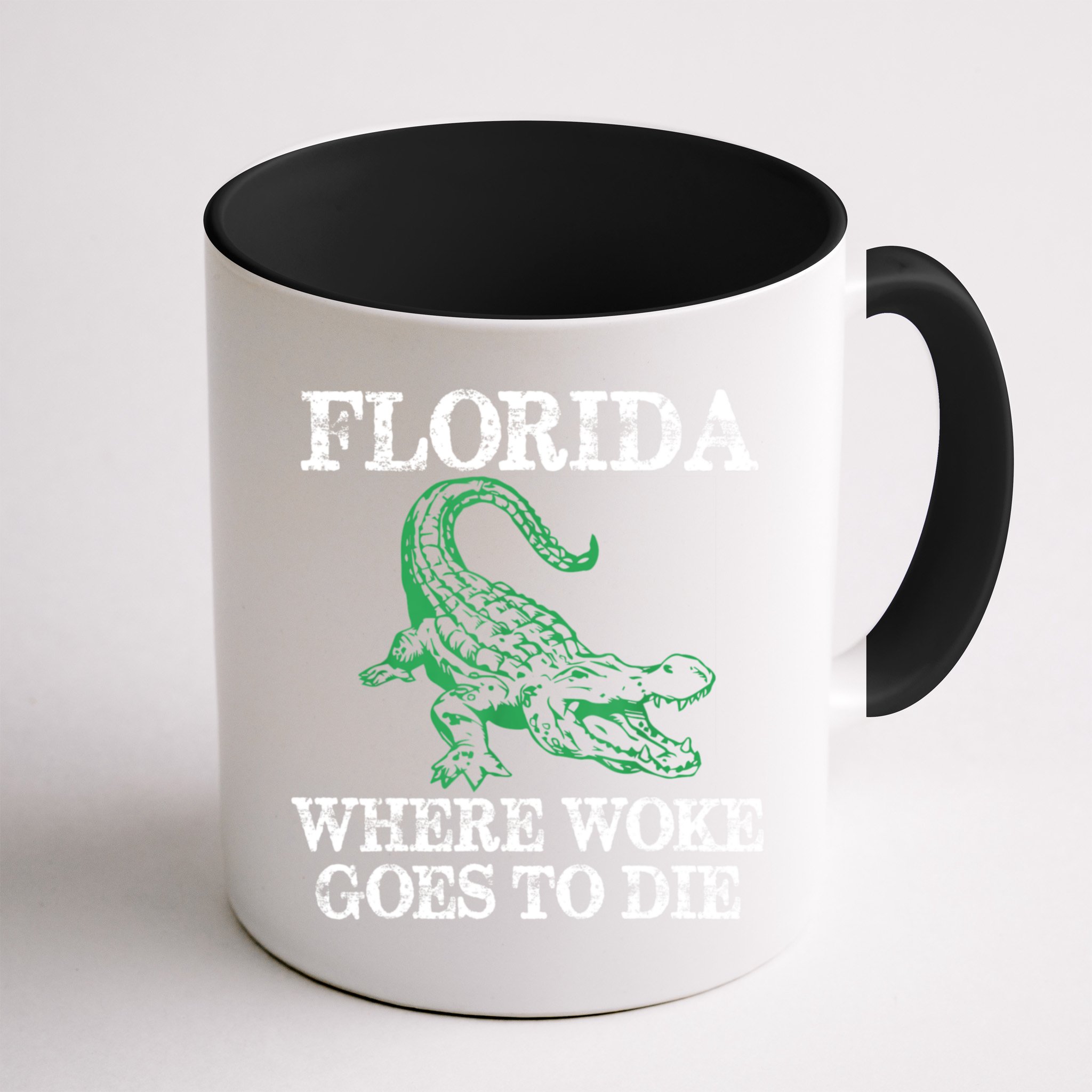 Florida Is Where Woke Goes To Die Crocodile Alligator Mug