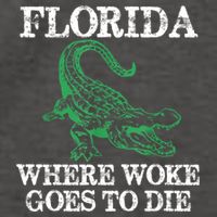 Florida Is Where Woke Goes To Die Crocodile Alligator Vector Backpack