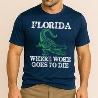 Florida Is Where Woke Goes To Die Crocodile Alligator Performance Shirt