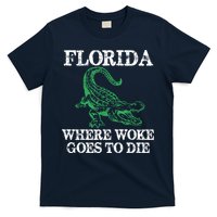 Florida Is Where Woke Goes To Die Crocodile Alligator T-Shirt