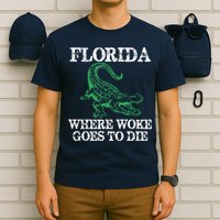 Florida Is Where Woke Goes To Die Crocodile Alligator T-Shirt