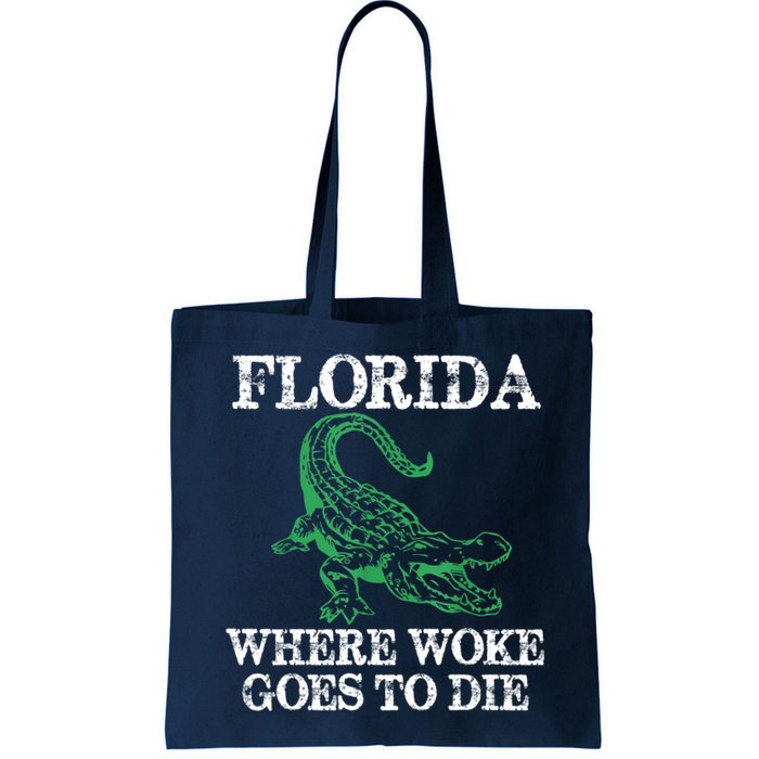 Florida Is Where Woke Goes To Die Crocodile Alligator Bag