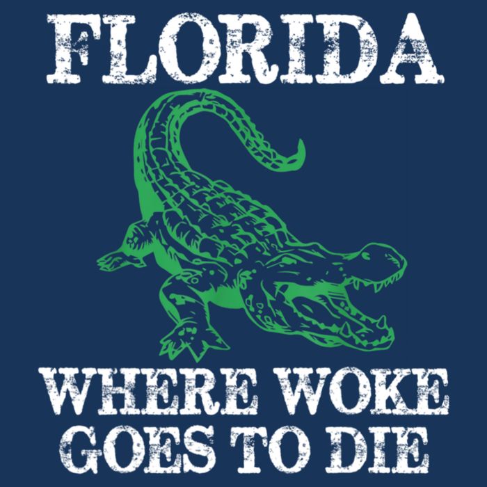 Florida Is Where Woke Goes To Die Crocodile Alligator Bag