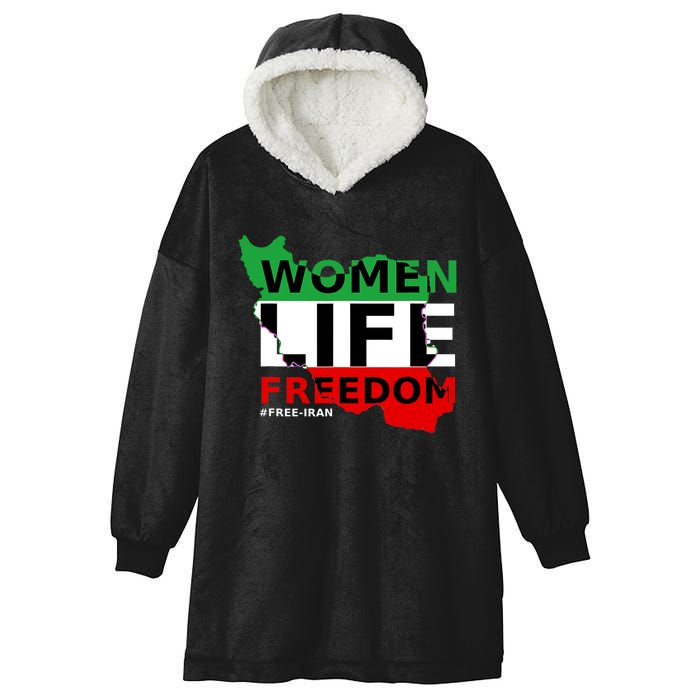 Free Iran Women Life Freedom Stand With Persian Women,Iran Hooded Wearable Blanket