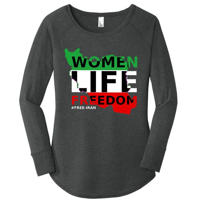 Free Iran Women Life Freedom Stand With Persian Women,Iran Women's Perfect Tri Tunic Long Sleeve Shirt