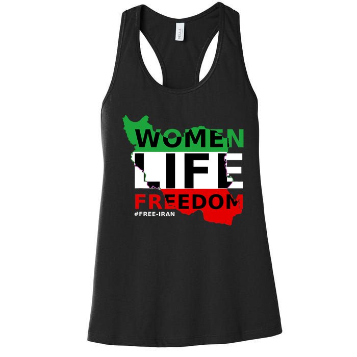 Free Iran Women Life Freedom Stand With Persian Women,Iran Women's Racerback Tank