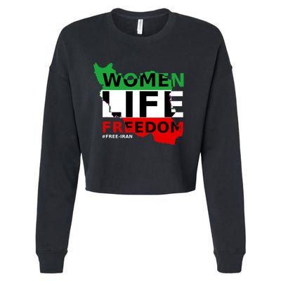 Free Iran Women Life Freedom Stand With Persian Women,Iran Cropped Pullover Crew