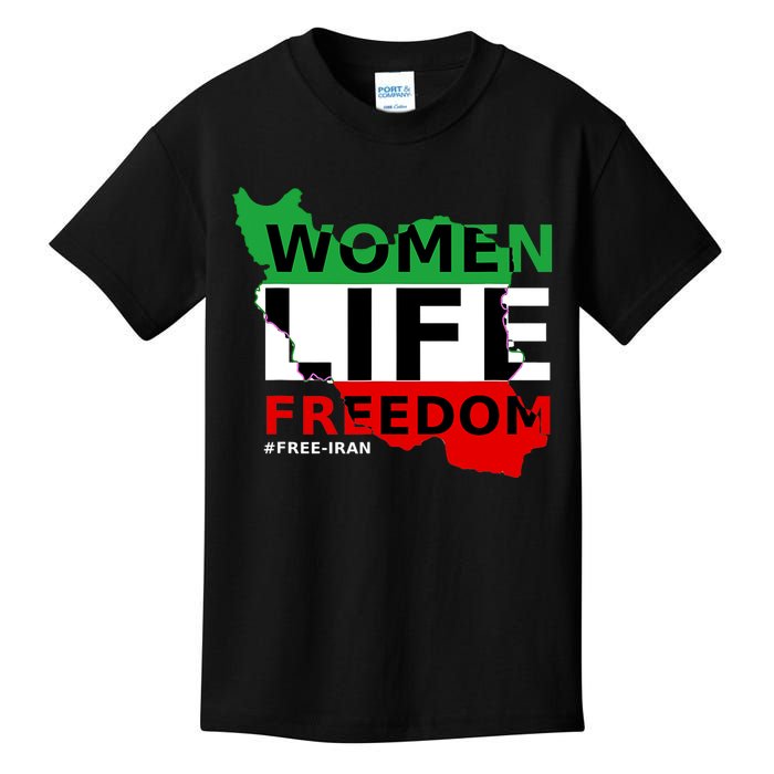 Free Iran Women Life Freedom Stand With Persian Women,Iran Kids T-Shirt