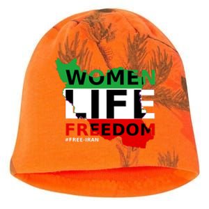 Free Iran Women Life Freedom Stand With Persian Women,Iran Kati - Camo Knit Beanie