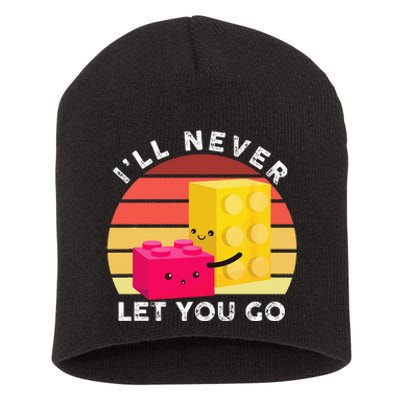 Funny I Will Never Let You Go Retro Building Blocks Short Acrylic Beanie