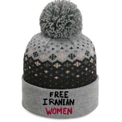 Free Iranian Women Mahsa Amini Iran #MAHSAAMINI The Baniff Cuffed Pom Beanie