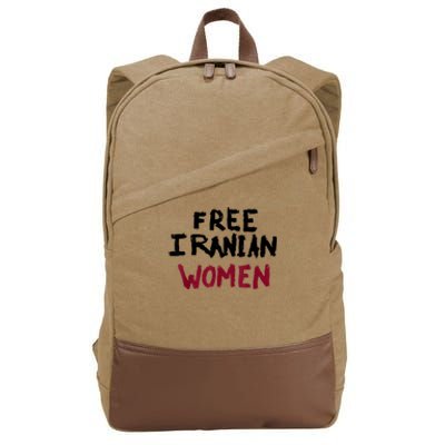 Free Iranian Women Mahsa Amini Iran #MAHSAAMINI Cotton Canvas Backpack