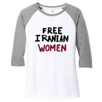 Free Iranian Women Mahsa Amini Iran #MAHSAAMINI Women's Tri-Blend 3/4-Sleeve Raglan Shirt