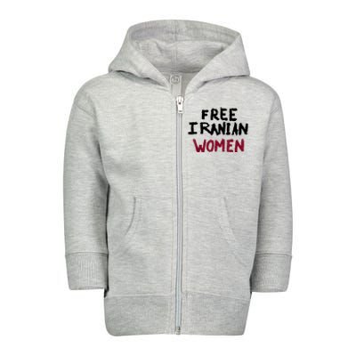 Free Iranian Women Mahsa Amini Iran #MAHSAAMINI Toddler Zip Fleece Hoodie