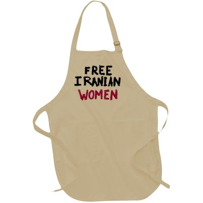 Free Iranian Women Mahsa Amini Iran #MAHSAAMINI Full-Length Apron With Pockets