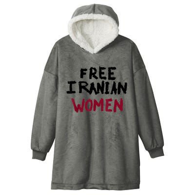 Free Iranian Women Mahsa Amini Iran #MAHSAAMINI Hooded Wearable Blanket