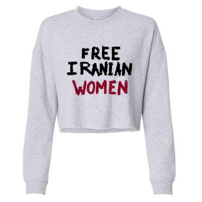 Free Iranian Women Mahsa Amini Iran #MAHSAAMINI Cropped Pullover Crew