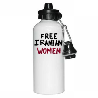 Free Iranian Women Mahsa Amini Iran #MAHSAAMINI Aluminum Water Bottle