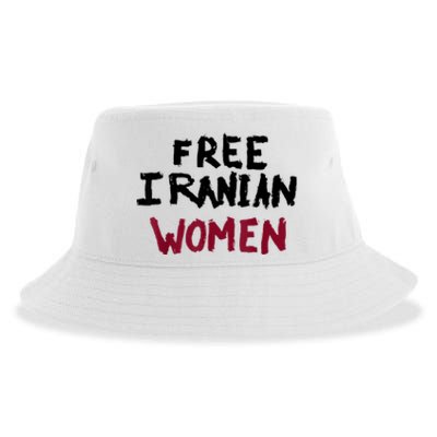 Free Iranian Women Mahsa Amini Iran #MAHSAAMINI Sustainable Bucket Hat