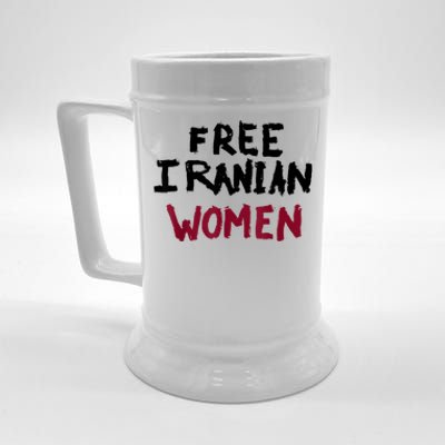 Free Iranian Women Mahsa Amini Iran #MAHSAAMINI Beer Stein