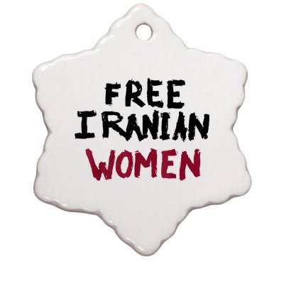 Free Iranian Women Mahsa Amini Iran #MAHSAAMINI Ceramic Star Ornament