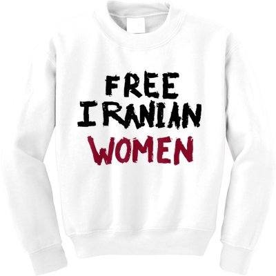 Free Iranian Women Mahsa Amini Iran #MAHSAAMINI Kids Sweatshirt