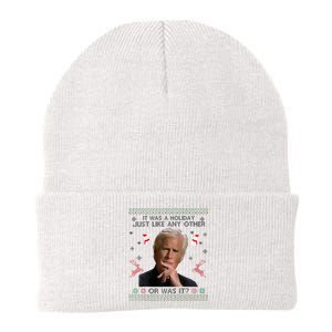 Funny It Was A Holiday Just Like Any Other Or Was It Raglan Baseball Knit Cap Winter Beanie