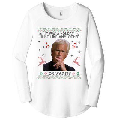 Funny It Was A Holiday Just Like Any Other Or Was It Raglan Baseball Women's Perfect Tri Tunic Long Sleeve Shirt