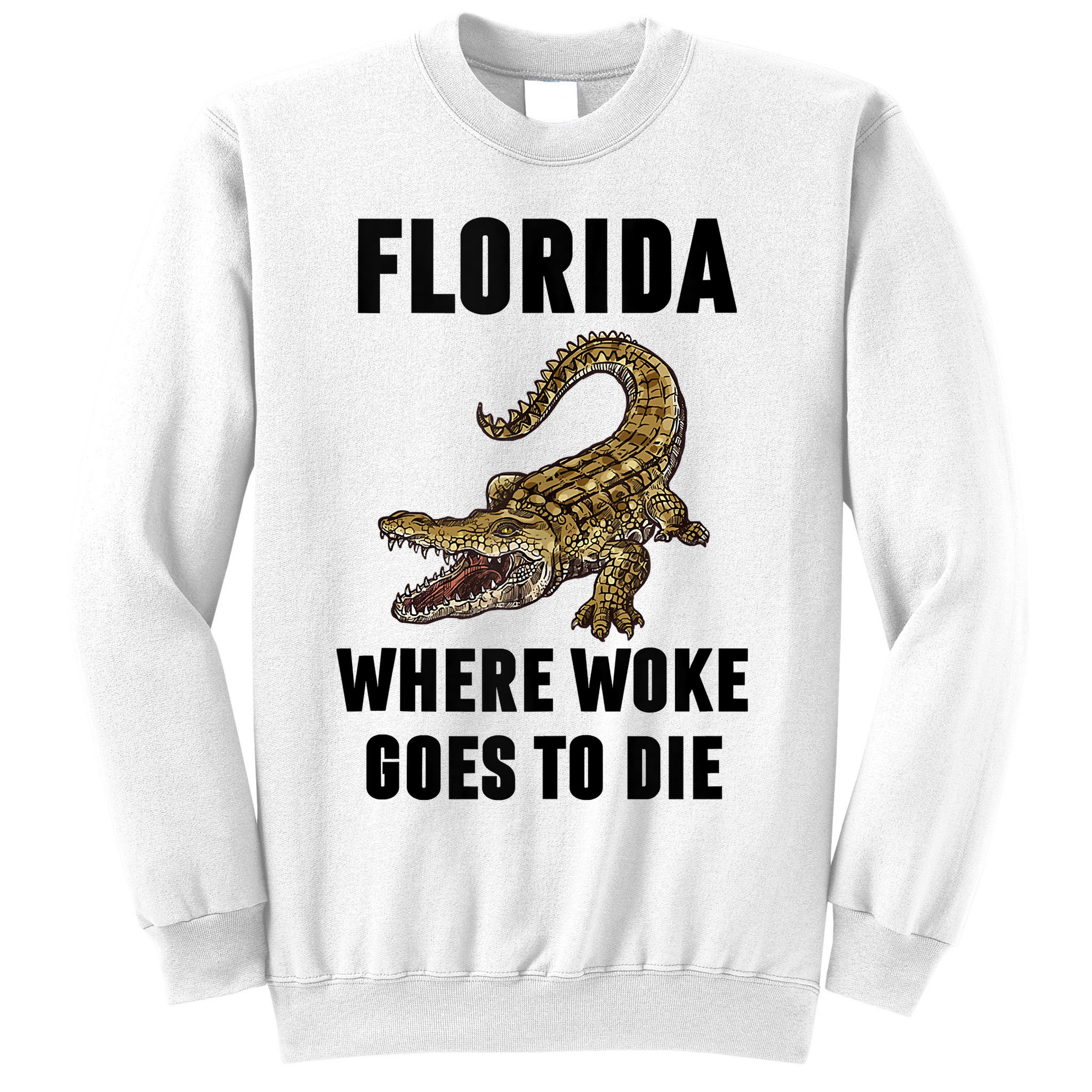 Florida Is Where Woke Goes To Die Funny Shirt Sweatshirt