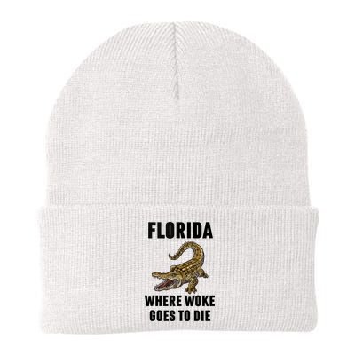 Florida Is Where Woke Goes To Die Funny Shirt Beanie