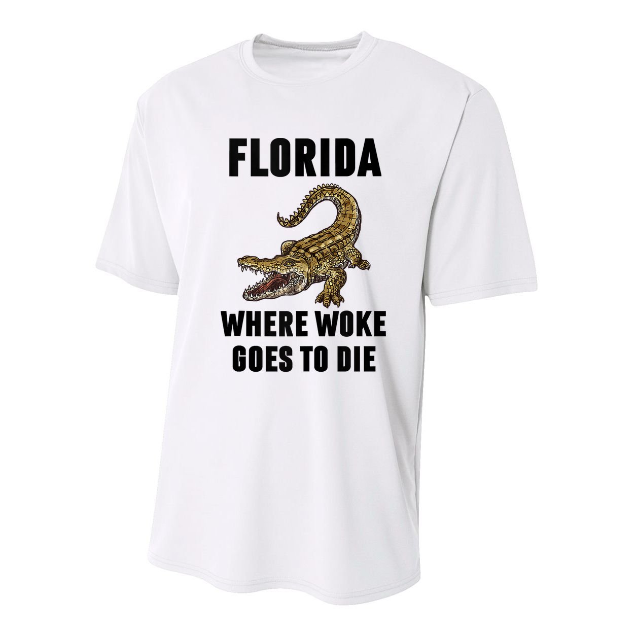 Florida Is Where Woke Goes To Die Funny Shirt Youth Performance Sprint T-Shirt