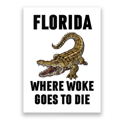Florida Is Where Woke Goes To Die Funny Shirt Poster
