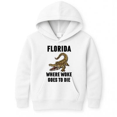 Florida Is Where Woke Goes To Die Funny Shirt Kids Hoodie