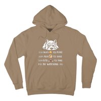 Funny I Will Be Watching You Westie Apparel For Dog Owners Hoodie