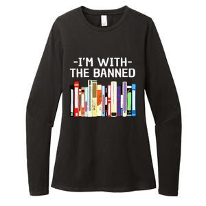 Funny I'm With The Banned Art Read Banned Books  Womens CVC Long Sleeve Shirt