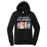 Funny I'm With The Banned Art Read Banned Books  Women's Pullover Hoodie