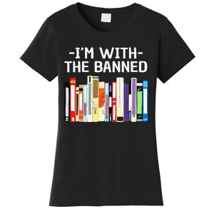 Funny I'm With The Banned Art Read Banned Books  Women's T-Shirt