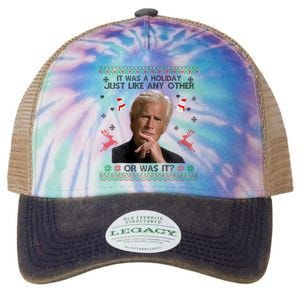 Funny It Was A Holiday Just Like Any Other Or Was It Raglan Legacy Tie Dye Trucker Hat