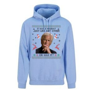 Funny It Was A Holiday Just Like Any Other Or Was It Raglan Unisex Surf Hoodie