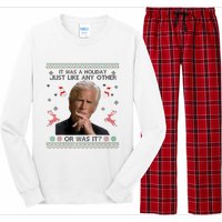 Funny It Was A Holiday Just Like Any Other Or Was It Raglan Long Sleeve Pajama Set