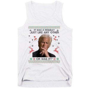 Funny It Was A Holiday Just Like Any Other Or Was It Raglan Tank Top