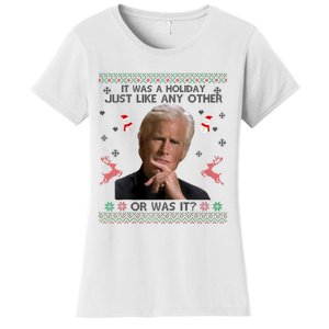 Funny It Was A Holiday Just Like Any Other Or Was It Raglan Women's T-Shirt