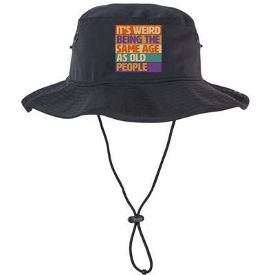 Funny It's Weird Being The Same Age As Old People Bucket Hat