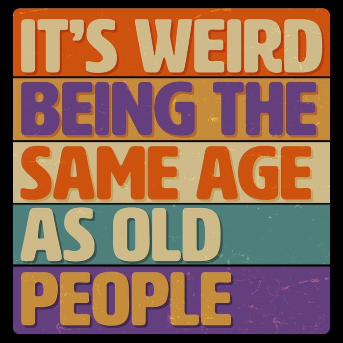 Funny It's Weird Being The Same Age As Old People 16 in Basic Backpack