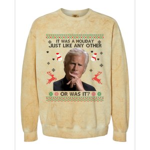 Funny It Was A Holiday Just Like Any Other Or Was It Sweat Colorblast Crewneck Sweatshirt