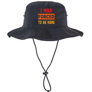 Funny I Was Forced To Be Here Sarcasm Gift Legacy Cool Fit Booney Bucket Hat